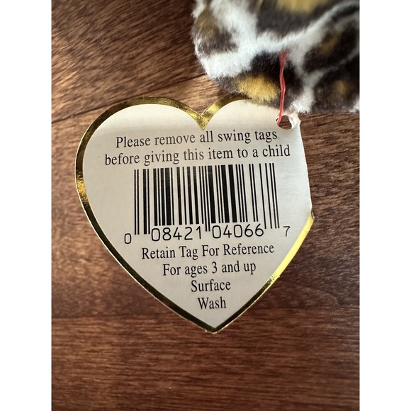 Ty Beanie Babies Freckles the Spotted Leopard Plush Toy - 4066 RARE WITH ERRORS - Picture 14 of 15